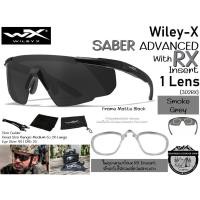 ราคา Wiley-X SABER Advanced With RX Insert{1 Len Smoke Grey}{302RX}#ในชุดมาพร้อม RX Insert สำหรับใส่เลนส์แว่นสายตา (26006153811)