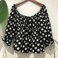 ราคา เสื้อแฟชั่นเกาหลีลายจุด (2886879691)