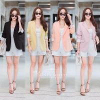 ราคา เสื้อสูทสีดำ เสื้อสูททำงาน minicloset (5757568855)