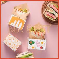 ราคา ขนมปังปิ้ง/แซนวิชกระดาษห่อกล่องทิ้งแซนวิชแฮมเบอร์เกอร์ข้าวปั้นกล่องบรรจุภัณฑ์กันน้ํามันกระเป๋าตัดบรรจุกระดาษ (23543369739)