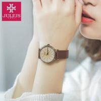 ราคา Julius นาฬิกาข้อมือผู้หญิง สายหนัง รุ่น JA-814-brown (279092984)