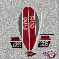 ราคา MERAH Yamaha fino 125 2017 แถบสีแดงสีดําแบบสปอร์ต รายการคุณภาพมาตรฐาน (56253670385)