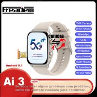 ราคา 2024 4G Full netcoms Smart Watch สำหรับผู้ชายผู้หญิง ultra Ai 3 4G Android Watch ซิมการ์ด16G GPS WI (29724061397)