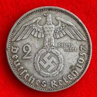 ราคา เหรียญเยอรมันสมัยนาซี Germany 2 reichsmark ปี 1937 เนื้อเงิน เหรียญ​ต่างประเทศ (43053175695)