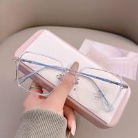 ราคา กรอบแว่นทรงเหลี่ยม แว่นสายตาสั้น (0 ° ถึง -500 °) กรอบแว่นแฟชั่น TR90 สำหรับผู้หญิง และผู้ชาย (28301559258)