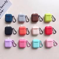 ราคา พร้อมส่ง! Case Airpods Silicone Case เคสซิลิโคน กันกระแทกสำหรับAirpods เลือกสีเคสได้ (1963895425)