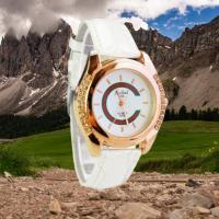 ราคา ฟรีค่าส่งไปรษณีย์ EMS นาฬิกาข้อมือหญิง นาฬิกาข้อมือผู้หญิง สายขาว ตัวเรือนทำด้วย Stainless Steel (7104792240)