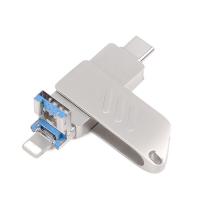 ราคา New 512GB 3IN1 OTG Flash Drive Type-C IOS Smart Phone PenDrive For iPhone/PC/Android (9727236696)