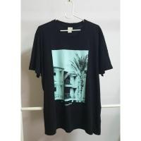 ราคา เสื้อยืด H&M สีดำ สกรีน ลาย พาสเทล (41361238332)