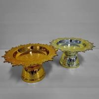 ราคา พานโตก ขนาดกลาง มีให้เลือก(4ขนาด) 16,18,20,23 ซม. พานเงิน/พานทอง พานพลาสติก พาน อย่างหนา เกรดเอ ถูกสุด (14577934762)