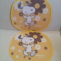 ราคา อุปกรณ์ แต่งรถ ม่านบังแดดกระจกข้าง ม่านบังแดดด้านข้างรถ Snoopy สนู๊ปปี้ 1 set มี 2 อัน (6537835487)