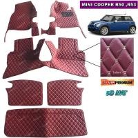ราคา พรมปูพื้นรถยนต์6D MINI COOPER R50 ,R53 สีไวน์แดง รวมแผ่นปูท้าย และปิดเบาะ เต็มคัน (6ชิ้น) (1014440644)