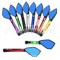 ราคา กระจกมองหลังรถจักรยานยนต์ดัดแปลงสะท้อนแสงอลูมิเนียม CNC กระจกถอยหลังความยาว Pentagonal แบตเตอรี่รถ Refle (55752319457)