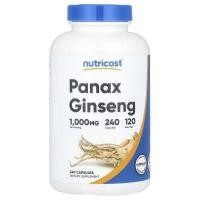 ราคา โสมเกาหลีสกัด Nutricost, Panax Ginseng, 500 mg 240 Capsules (1000 mg per Serving) (54254411350)
