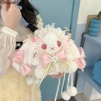 ราคา Estrenar กระเป๋าสะพายไหล่ ผ้ากํามะหยี่ขนนิ่ม ลายกระต่ายหูยาว สไตล์โลลิต้า (25325108579)