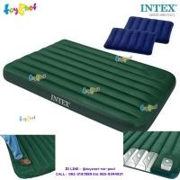 ราคา Intex ที่นอนเป่าลม แคมป์ปิ้ง มีสูบลมเท้าเหยียบฝังในตัว ขนาด 4.5 ฟุต (ฟูล) รุ่น 66928 + หมอนเป่าลม 2 ใบ (603547704)