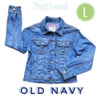 ราคา สินค้ามือสอง แจ็คเก็ตเด็ก เสื้อกันหนาว เสื้อยีนส์ แบรนด์แท้ เสื้อแจ็กเก็ตยีนส์ Old Navy Jackets ไซส์ L อก 31 นิ้ว (28669680069)