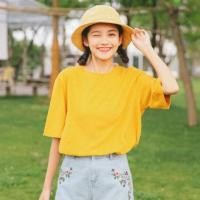 ราคา SALE! 150เสื้อ Oversize สีเหลืองมัสตาร์ด ใส่สบาย สีสวยมากกก (317206228)