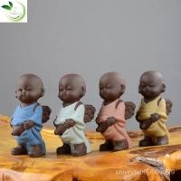 ราคา ใหม่สร้างสรรค์สัตว์เลี้ยงชาทรายสีม่วงพระน้อยตะแกรงกรองท่อระบายน้ำชา Kung Fu Boy เครื่องชงชางานฝีมือเซรามิก XIAA (22587734318)