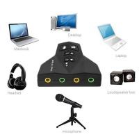 ราคา ส่งเร็วจรวด USB Sound Card 7.1 CH External USB 2.0 TO 3D Audio (9220914385)