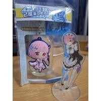 ราคา พวงกุญแจฝาแฝดโอนิ เรม(Rem) แรม(Ram) จากอนิเมะเรื่อง Re:zero ลิขสิทธิ์แท้ (19193190668)