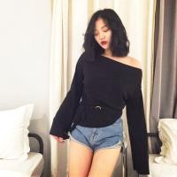 ราคา เสื้อยืดแฟชั่นสไตล์เกาหลี (437561642)