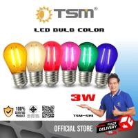ราคา หลอด LED BULB COLOR 3W ขั้วE27 หลอดไฟ หลายสี หลอดสี รุ่น TSM-S14 ไฟled ไฟ หลอดไฟ led (26319690624)