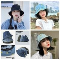 ราคา หมวก bucket ผ้ายีนส์ ลายยิ้ม หมวกแฟชั่น (42578569243)