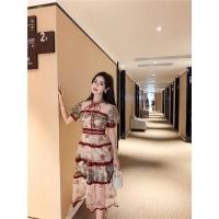 ราคา S-4XLเดรสงานปักลายสวยๆๆแต่งลูกไม้ทั้งชุดงานสวย ป้าย love lady (3003857119)