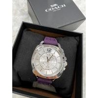 ราคา coach 14503144 นาฬิกาสายซิลิโคนสีม่วง (23846259519)