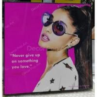 ราคา DECOR POP ART Ariana Grande รูปแต่งบ้าน home decor ของแต่งบ้าน รูปแต่งผนัง แต่งคอนโด แต่งห้องนอน แต่งร้าน รูปภาพ รูปวาด (4532127336)