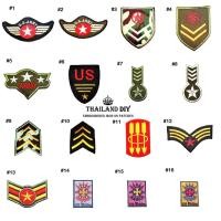 ราคา ตัวรีดติดเสื้อ อารม์ทหาร ชุดทหาร นักบิน นักรบ เครื่องหมาย ยศทหาร wop Army Patch งานปัก DIY ตัวรีด อาร์มติดเสื้ิอ กระเป๋า (8947609846)