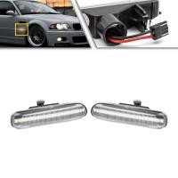 ราคา 2pcs สําหรับ BMW Led ด้านข้างไฟเลี้ยวไฟสัญญาณรมควัน Amber สําหรับ E46 E38 740i 1999-2006 Clear รถ Accessoriesauto อะไหล่ตกแต่งรถ (57105404948)