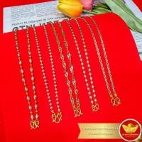 ราคา KNR สร้อยคอทอง 1 บาท สร้อย1บาท งาน2กษัตริย์ งานชุบทองคำขาว งาน2สี (มีหลายรูป) สร้อยคอ2สี 2กษัตริย์ (1477542729)