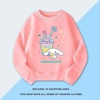 ราคา Kids Cinnamoroll Sweatshirt Boys Girls Cute Sanrio Character Round Neck Long Sleeve Pullover (41217761427)