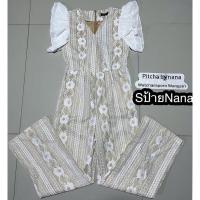 ราคา จั้มสูทลูกไม้สีขาว งานป้ายNana (24829446197)