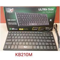 ราคา KEYBOARD (คีย์บอร์ด) MD-TECH KB-210M MiNi USB Port (EN/TH) BLACK (22566263328)