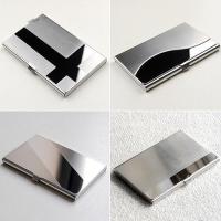 ราคา ที่ใส่นามบัตรโลหะ ซองใส่นามบัตรสแตนเลส กล่องใส่นามบัตร การ์ด สเตนเลส Stainless Steel Card Holder (28959215356)