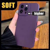 ราคา ม่วงเคสไอโฟนแบบนิ่ม เคส iPhone 15 Pro Max เคสฝาครอบป้องกันกันกระแทกซิลิโคนสำหรับ Apple iPhone 13 7 8 Plus SE 3 2022 15 Ultra 10x xr 12 11 SE2 XS เคสไอโฟน8พลัส เคสไอโฟน12 14 Pro Max Case (20892546505)