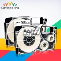 ราคา 2PK Mixed Color XR-12X XR-12WE 12mm Black on White Clear Label Tape for Casio KL-60 KL-120 KL-70e KL-100e KL-100 KL-200 (14375134232)
