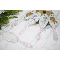 ราคา หวีแปรง หวีด้ามใส น่ารัก หวีแปรงนวด ลายฟรุ้งฟริ้ง มี 4 ลาย ลูกปัดด้านจับ (10697058554)