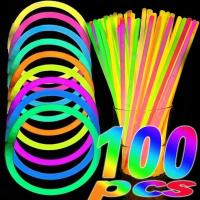 ราคา แท่งเรืองแสงเรืองแสง 100/200 ชิ้น/เรืองแสงในที่มืดแท่งเรืองแสง/อุปกรณ์ปาร์ตี้สร้อยข้อมือเรืองแสงแบบงอได้ (41508826191)