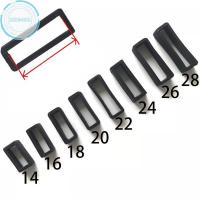 ราคา Xo94ol 7 ขนาดซิลิโคนสีดําสายนาฬิกายึด Hoop Loop ยางหัวเข็มขัดแหวน 14-26 มม.ผู้ถือ Retainer สายนาฬิกาอุปกรณ์เสริม TH (51702072745)