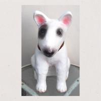 ราคา หมาบูลเทอเรียนั่งกระปุกออมสิน เปเปอร์มาเช่ แฮนด์เมดเก็บเงินได้แข็งแรงทนทาน น้ำหนักเบา หล่นไม่แตก (13669064998)