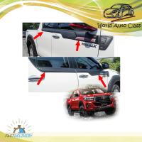 ราคา เสริมขอบประตูบน โตโยต้า ไฮลัค รีโว้ ล็อคโค สี ดำด้าน Hilux Revo Rocco Toyota 4 ประตู ปี2018-2019 (5079728269)