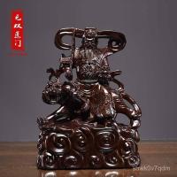 ราคา ไม้มะเกลือแกะสลักเทพเจ้าแห่งความมั่งคั่ง Zhao Gongming ขี่รูปปั้นเสือตกแต่งบ้านเทพเจ้าแห่งความมั่งคั่งห้าทางแกะสลักงานฝี (29720455718)