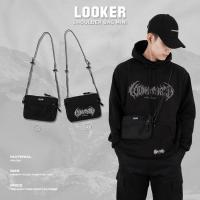 ราคา Looker - กระเป๋าสะพายข้างสีดำ ของแท้100% (25304763532)