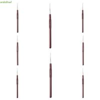 ราคา JARREDIW Micro Hook,ถักตะขอพลาสติกเข็ม,เครื่องมือเย็บผ้าโลหะผมทอผ้า 0.5 มม.0.6 มม.0.7 มม.0.8 มม.โครเชต์ตะขอ DIY (50755230658)