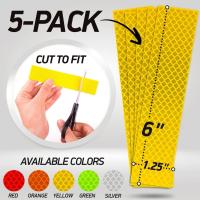ราคา สติ๊กเกอร์สะท้อนแสง 3M Diamond Grade (สีเหลือง : 5ชิ้น/pack) (42155503650)