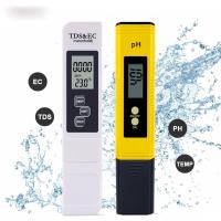 ราคา เครื่องทดสอบคุณภาพน้ำ ดิจิทัล, TDS, PH meter, EC meter เครื่องทดสอบอุณหภูมิ ไฮโดรโปนิกส์ วัดน้ำดื่ม (18126002173)